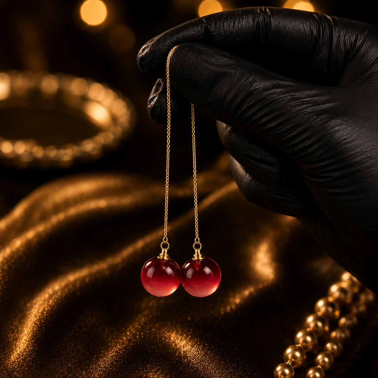 Cherry Drop Earrings