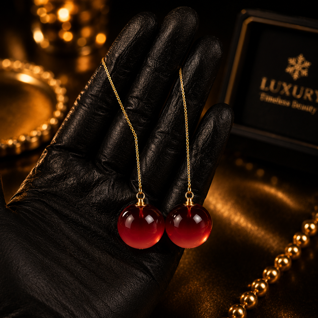 Cherry Drop Earrings