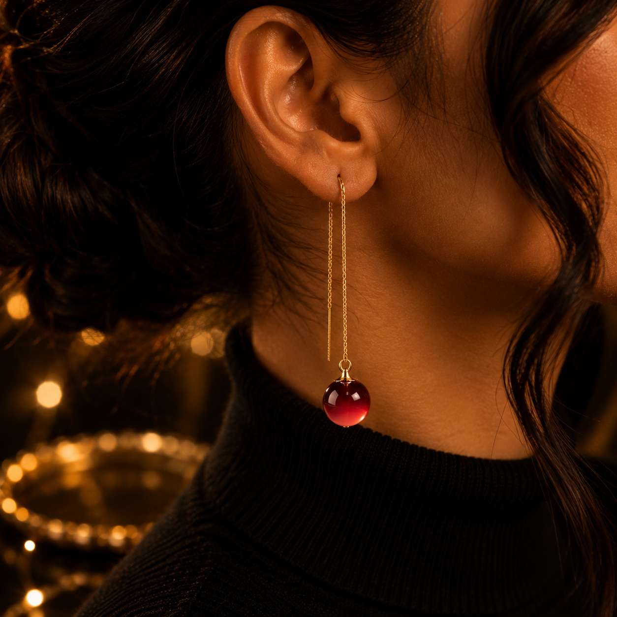Cherry Drop Earrings