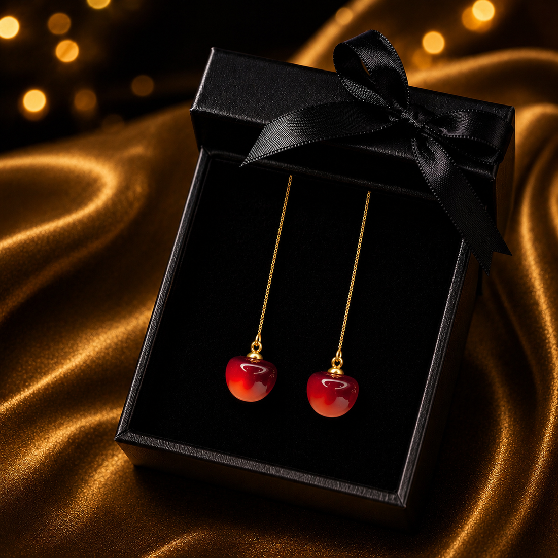 Cherry Drop Earrings