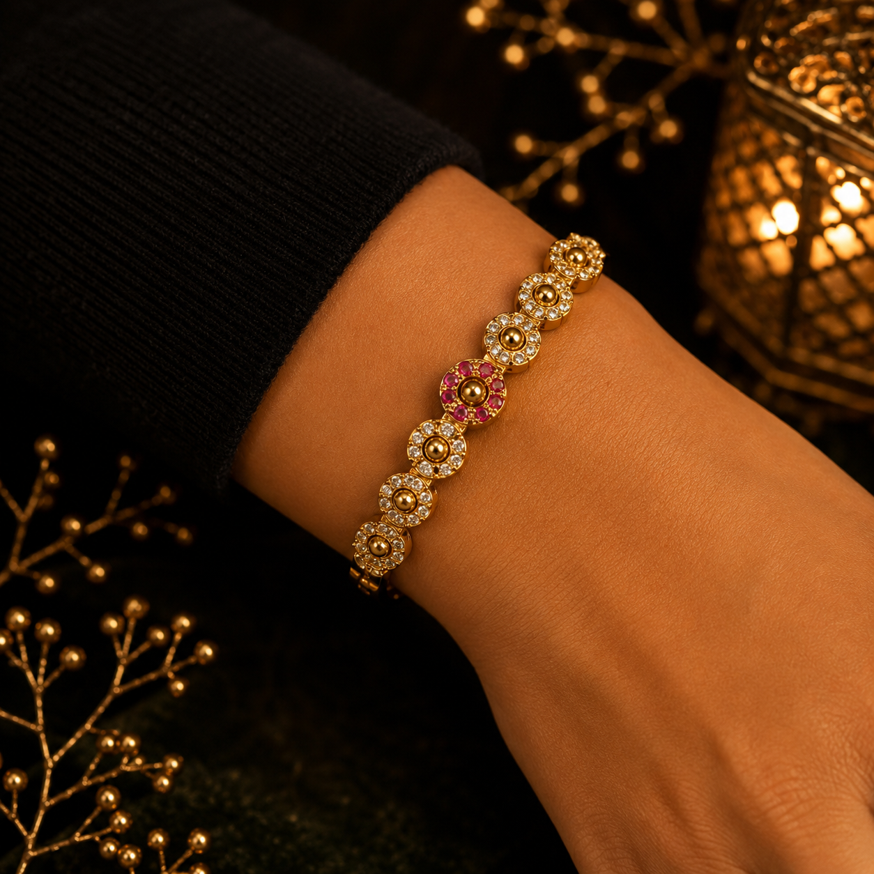 Luxury Crystal Circle Bracelet