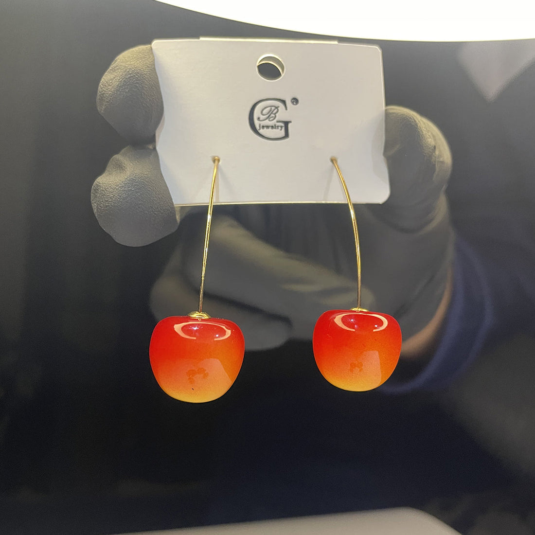 Cute Cherry Drop Earrings