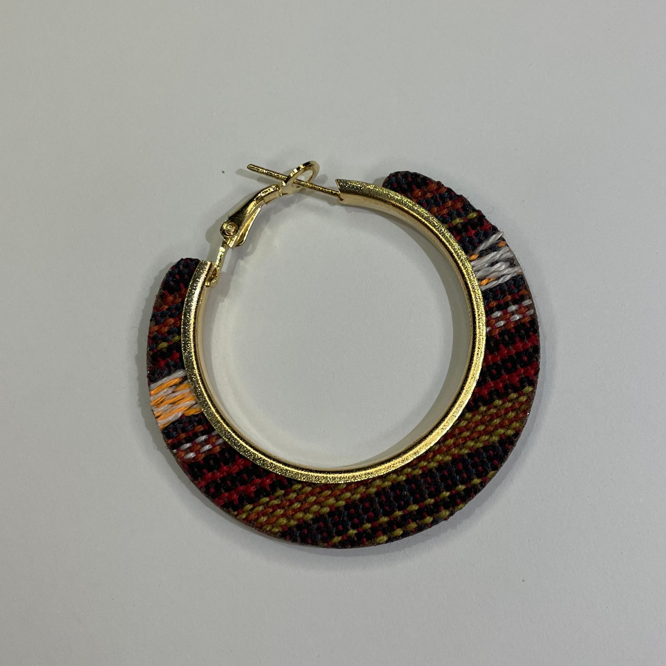 Midnight Tribal Hoop Earrings