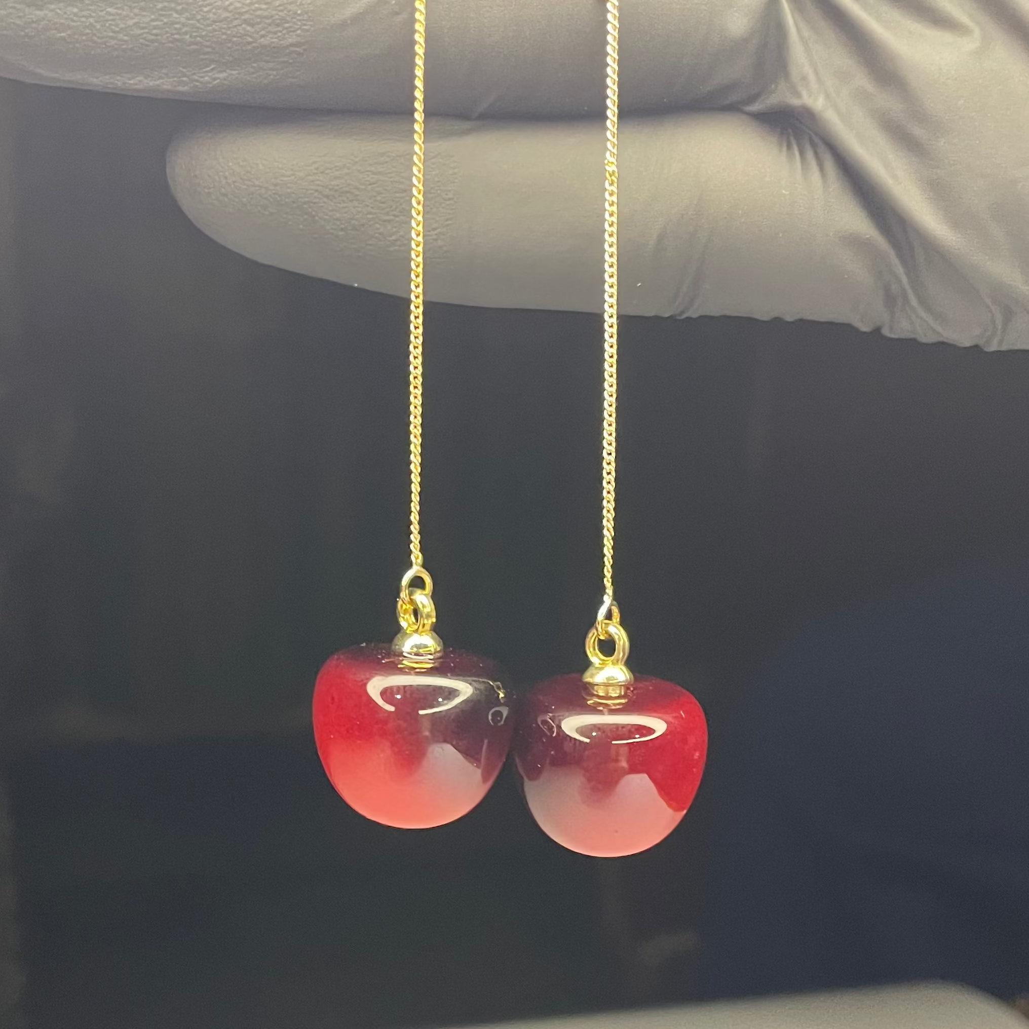 Cherry Drop Earrings