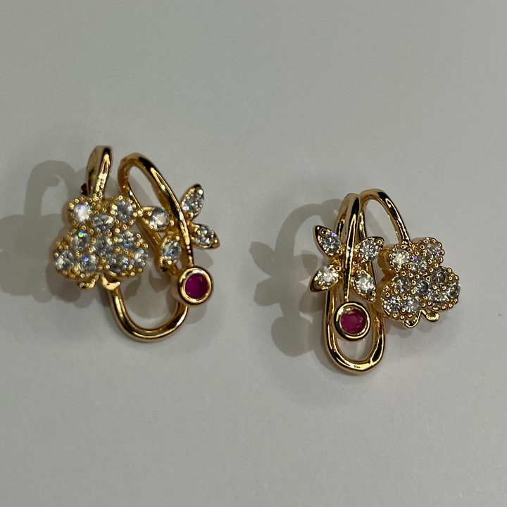 Luxury Floral Crystal Earrings