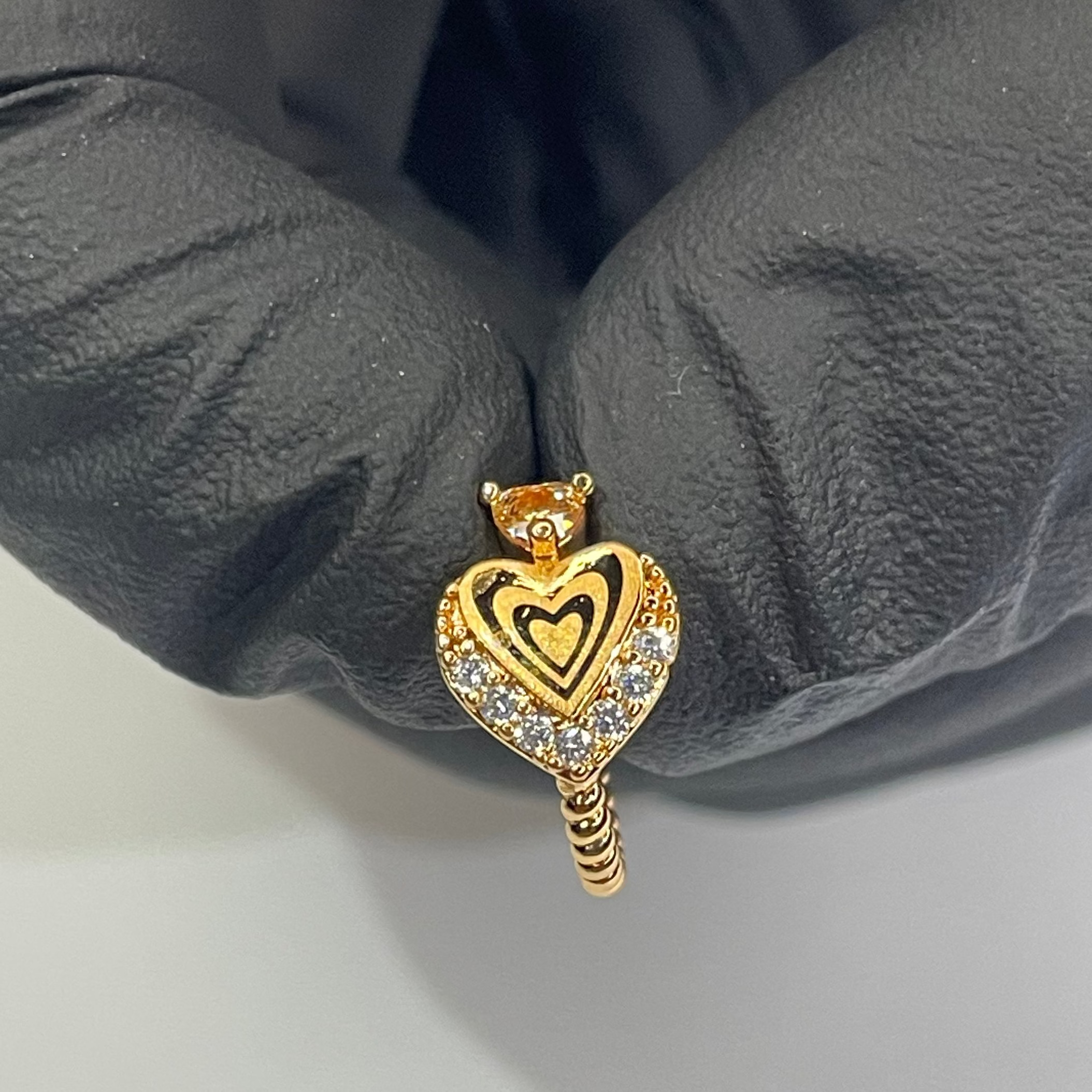 Luxury Heart Crystal Earrings