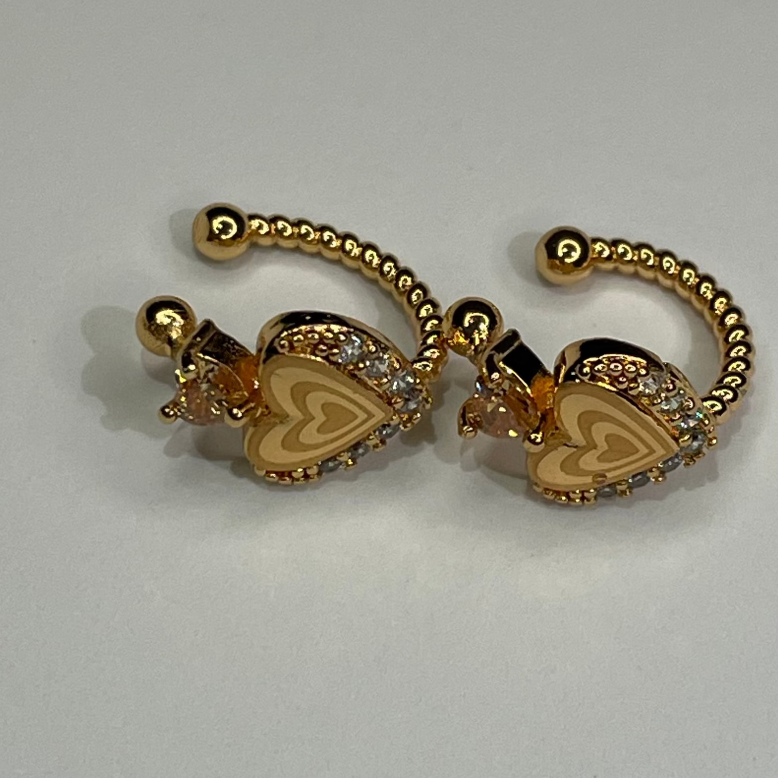 Luxury Heart Crystal Earrings