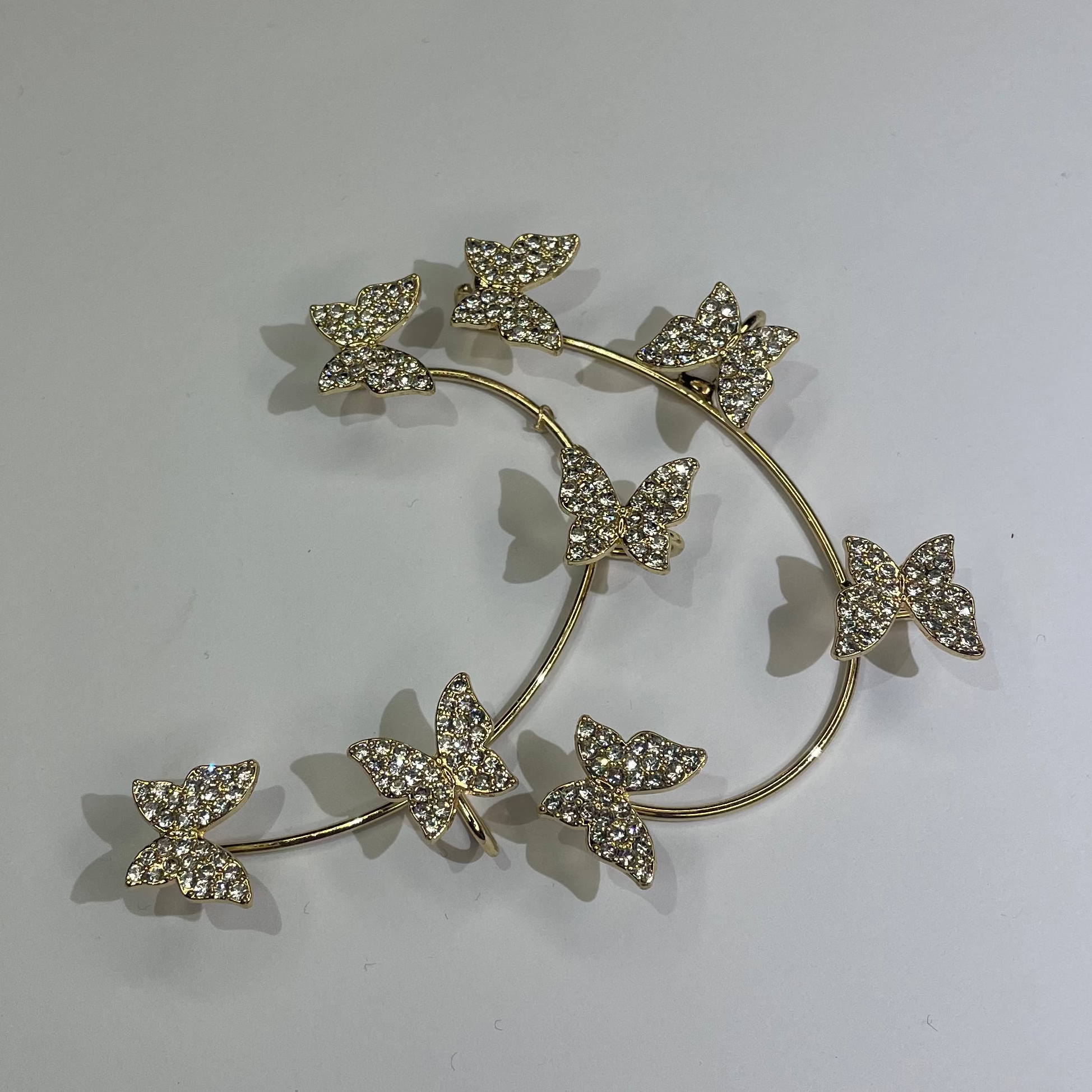 Luxury Butterfly Hoop Earrings
