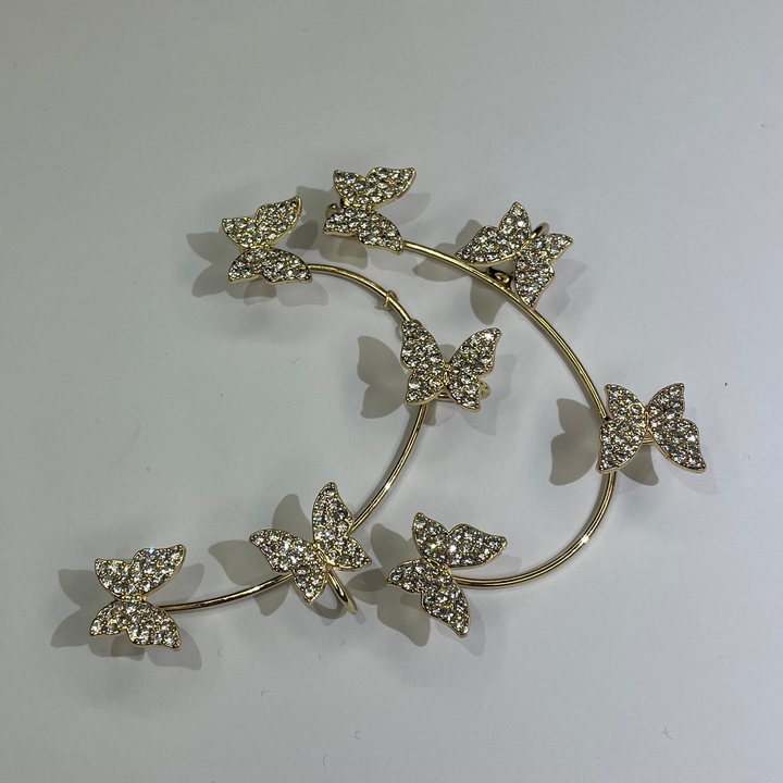 Luxury Butterfly Hoop Earrings