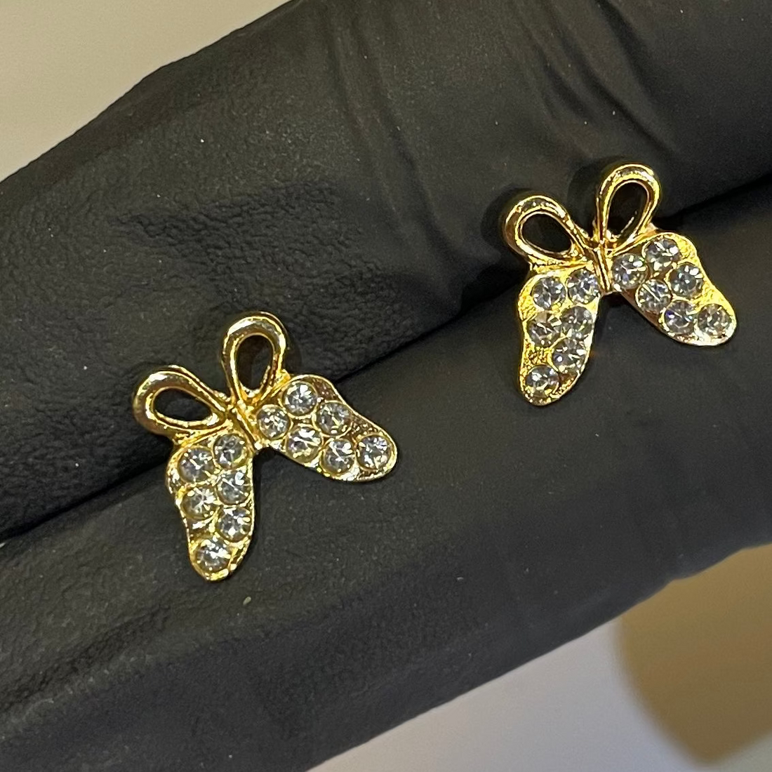 Luxury Butterfly Crystal Stud Earrings