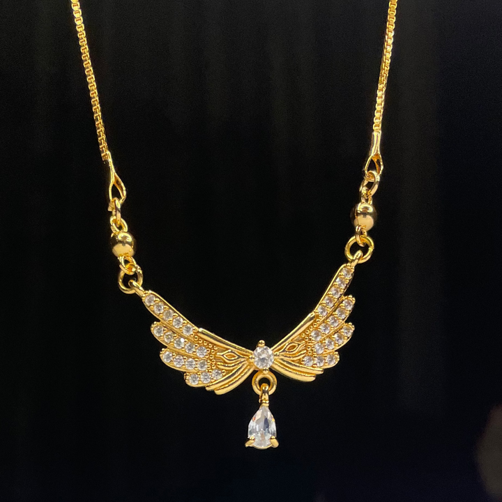 Luxury Angel Wings Pendant Necklace