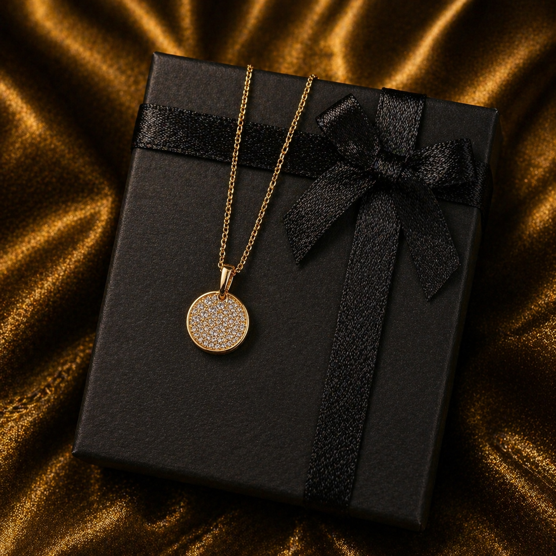 Luxury Round Crystal Pendant Necklace