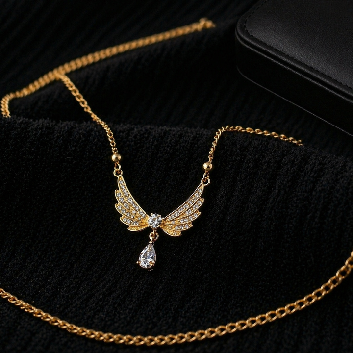 Luxury Angel Wings Pendant Necklace