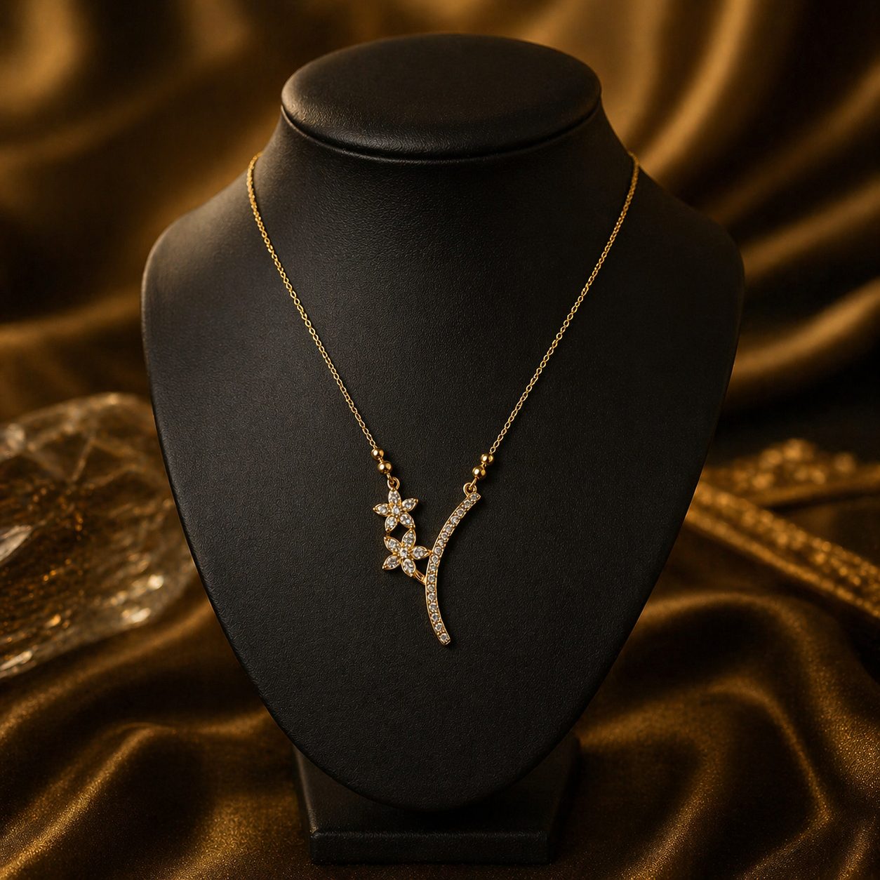 Luxury Butterfly Curve Pendant Necklace