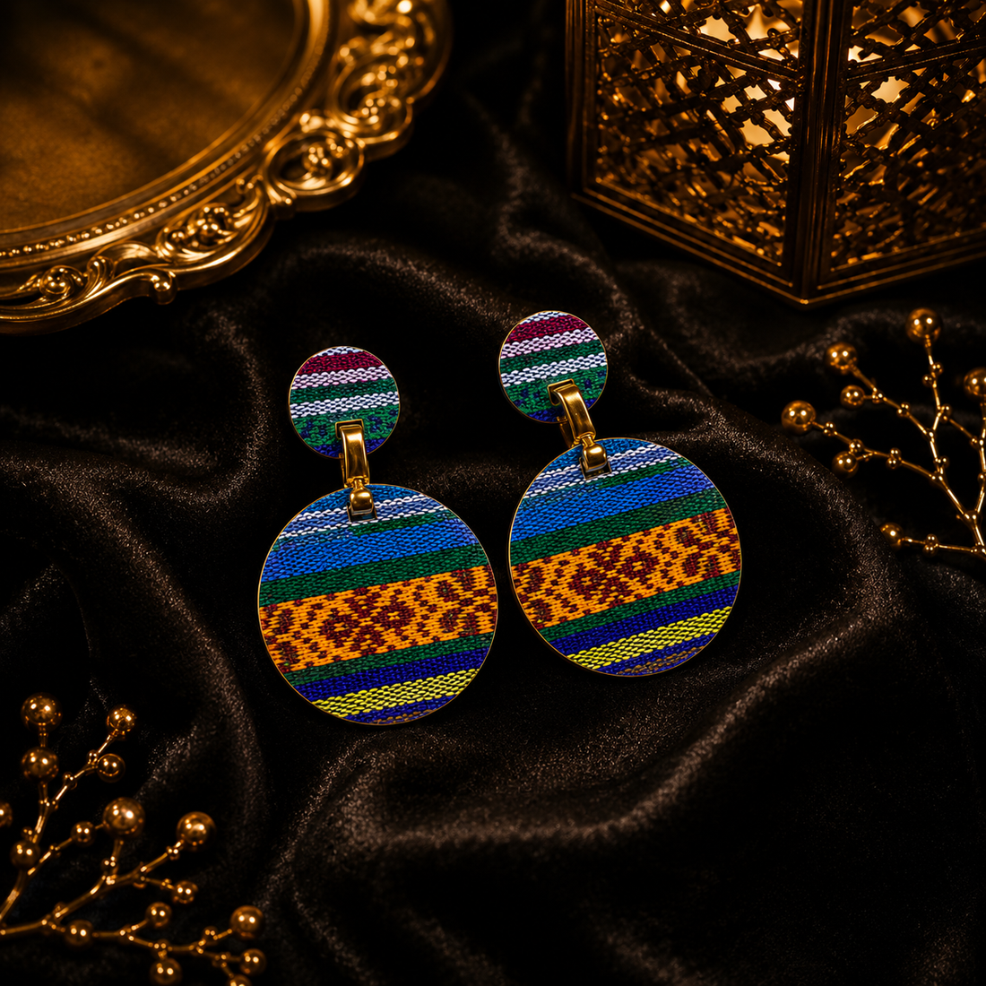 Boho Round Statement Earrings