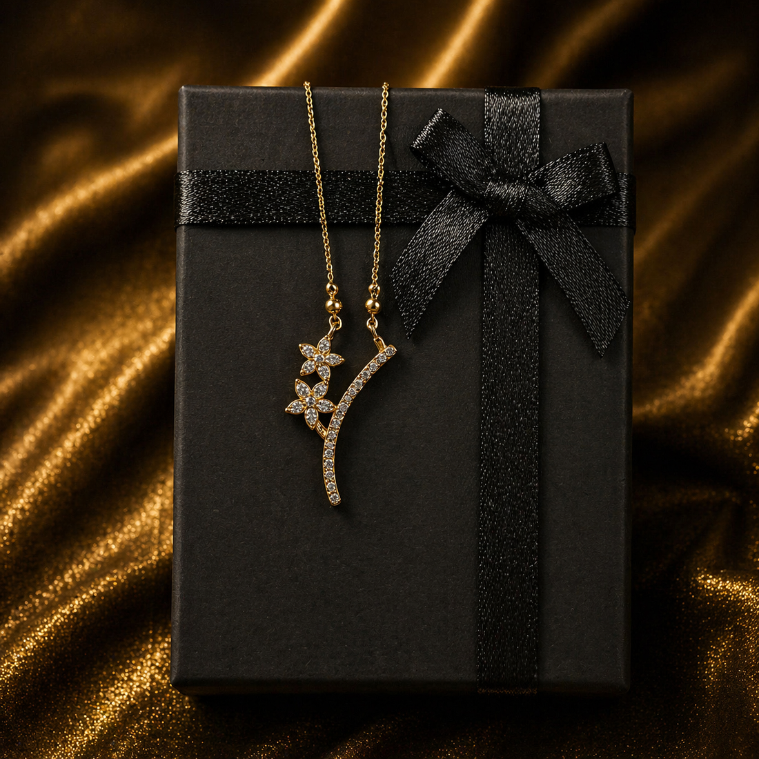 Luxury Butterfly Curve Pendant Necklace