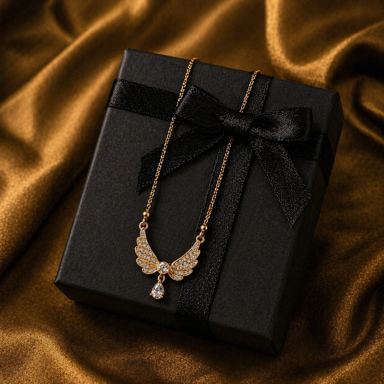 Luxury Angel Wings Pendant Necklace