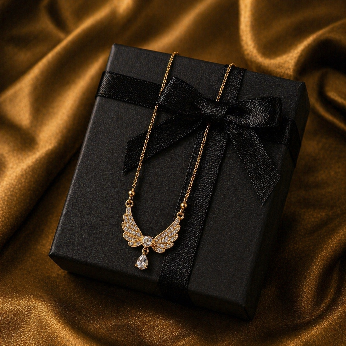 Luxury Angel Wings Pendant Necklace