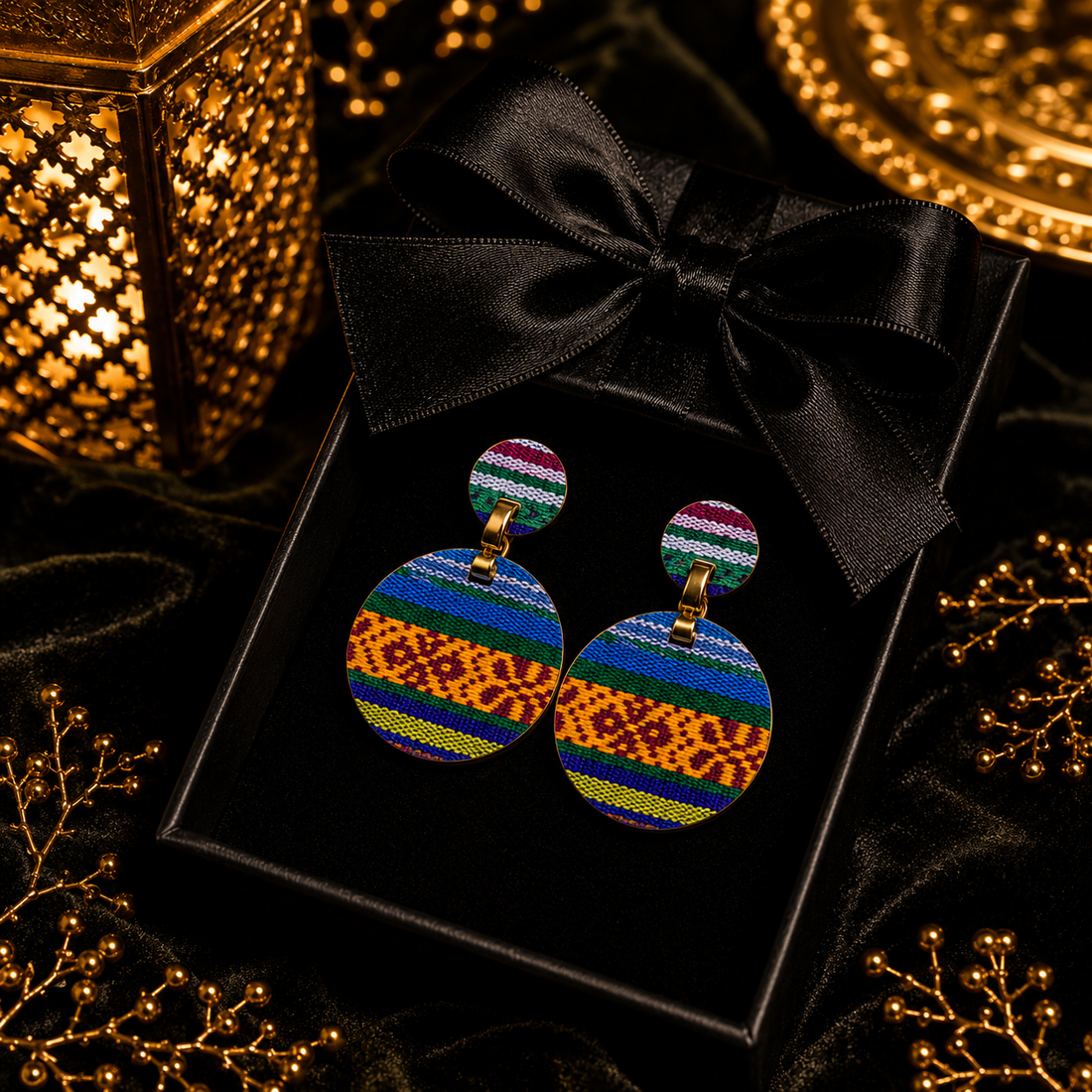 Boho Round Statement Earrings
